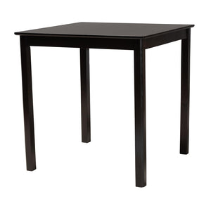 Baxton Studio Baxton Studio Lenoir Modern Espresso Brown Pub Table - Stylish, Space-Saving Design for 4 Guests RH7070T-Dark Brown-PT