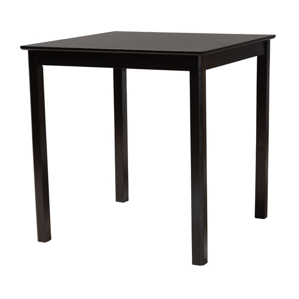 Baxton Studio Baxton Studio Lenoir Modern Espresso Brown Pub Table - Stylish, Space-Saving Design for 4 Guests RH7070T-Dark Brown-PT