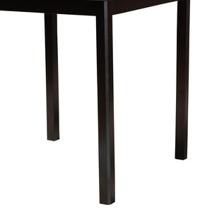 Baxton Studio Baxton Studio Lenoir Modern Espresso Brown Pub Table - Stylish, Space-Saving Design for 4 Guests RH7070T-Dark Brown-PT
