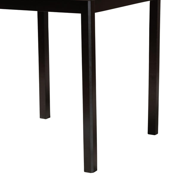 Baxton Studio Baxton Studio Lenoir Modern Espresso Brown Pub Table - Stylish, Space-Saving Design for 4 Guests RH7070T-Dark Brown-PT