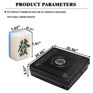 English Elm Portable Mahjong Table Foldable Suitcase Set for 2 to 4 Players Outdoor Use W1622P266144