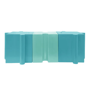 English Elm Christopher Knight Home® - 3-Piece Modular Mgo Puzzle Table Set - Interlocking Design For Indoor & Outdoor Use, Light Blue N770PS33132L