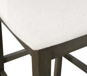 OSP Home Furnishings Walden 24" Cane Back Stool  - Set of 2 Linen / Antique Grey