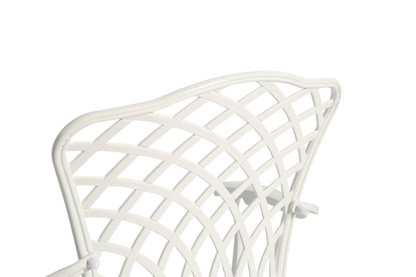 English Elm 3 Piece Patio Bistro Set - Elegant Cushioned Metal Table & Chairs For Small Outdoor Spaces, All-Weather W640P251288