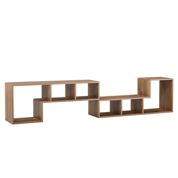 English Elm 2 Modular L-shaped Cube Tv Stand Open Bookcase Media Console for Living Room W3875P401499