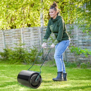English Elm Outsunny 20-Inch Lawn Roller - Fillable 16 Gal Drum For Smooth, Level Lawns & Easy Garden Use W2225P174490-GIGA