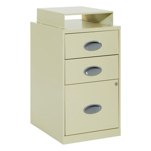 OSP Home Furnishings Metal File Cabinet Tan