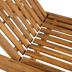 English Elm Boat-shape Acacia Wood Outdoor Chaise Lounge Slatted Teak Finish Poolside Recliner N770P380117T_65429.00CUSHDGRY