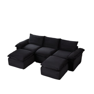 English Elm Modern Corduroy Cloud Sofa – Stylish, Modular Design For Ultimate Comfort In Any Living Space! W3396S00021