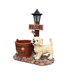 English Elm Cute Feline Resin Planter Statue for Garden Patio Balcony Whimsical Succulent Pot W5398P464243