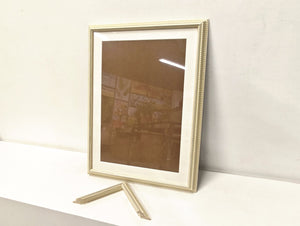 English Elm 18x24 Solid Wood Picture Frame with Replaceable Canvas, Acrylic Glass, Sturdy Backboard for Elegant Wall Decor White T3976P383243