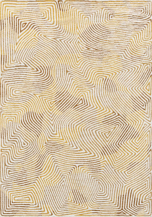 Louis De Poortere Meditation Coral - Serene Ocean-inspired Area Rug For Tranquil Living Spaces And Elegance Beige,Gold,Brown 100% Pet Poly (40% Rpet) 118409-louis-de-poortere