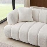 English Elm Ashcroft Furniture - Jasmin 89.7'' Cream Boucle Sofa