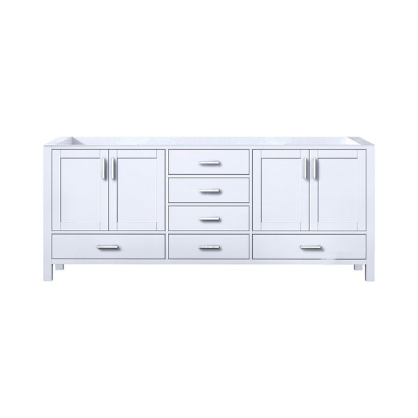 English Elm White Double Bath Vanity - 80" W X 22" D, Elegant Storage Solution With Soft-Close Drawers & Cabinets B2731P258931-GIGA