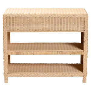 English Elm Japandi Woven Jute Hourglass Side Table Organic Texture for Modern Living Rooms B2750P467840