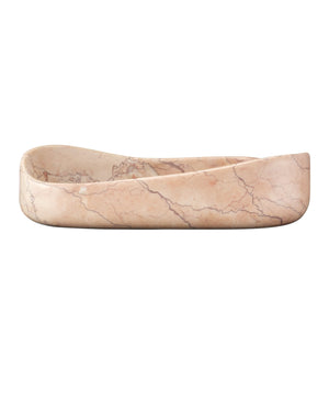 Currey & Company Deaton Rosa Marble Bowl - Elegant Decorative Accent In Rosa Cappuccino With Unique Veining Design Natural Rosa Cappuccino 1200-1038-currey-company