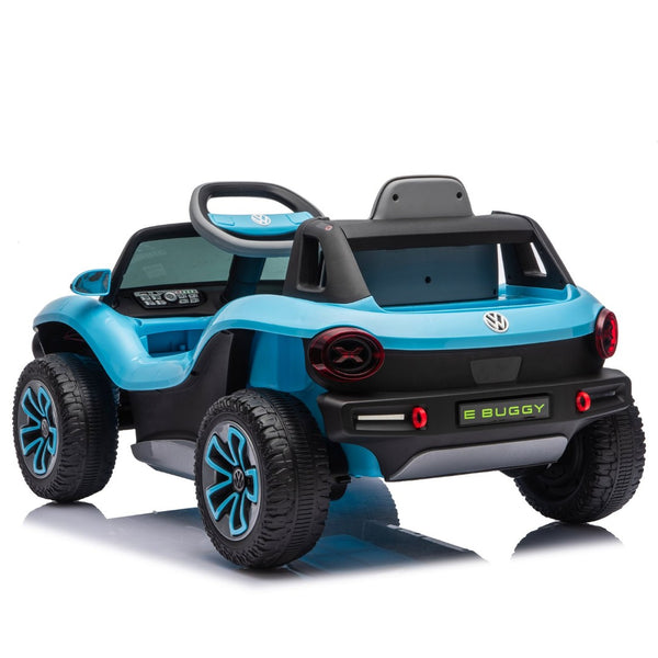 English Elm 12v Licensed Volkswagen Beetle Ride on Car with Remote Control and Suspension for Kids Blue W1578P418192