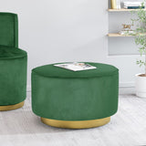 Christopher Knight Home® - Noble House - Croton Modern Glam Velvet Swivel Ottoman