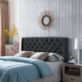 Christopher Knight Home® - Noble House - Lidia Contemporary Full/Queen Tufted Wingback Fabric Headboard