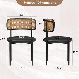 English Elm Adjustable Swivel Barstools Set of 2 Pu Leather Industrial Mid-century Kitchen Island Seating T3623P433757