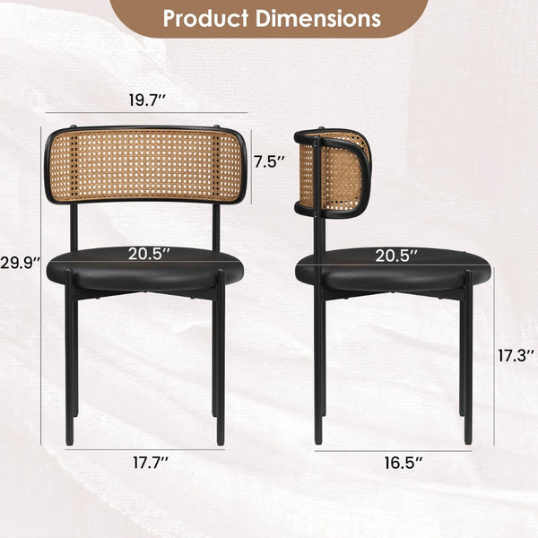 English Elm Adjustable Swivel Barstools Set of 2 Pu Leather Industrial Mid-century Kitchen Island Seating T3623P433757