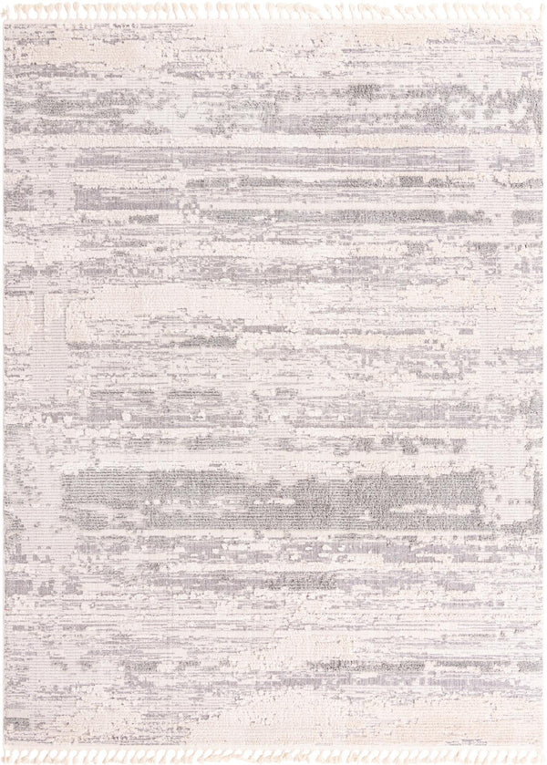 Unique Loom Cherokee Chattanooga Machine Made Geometric Rug Sand, Gray 9' 0" x 12' 2"