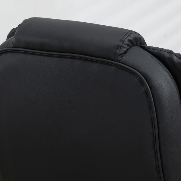 English Elm HOMCOM High-Back Massage Office Chair with Heating, 6-Point Vibration, Recline & Adjustable Comfort W2225P173845