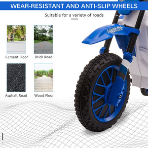 English Elm Aosom 12v Ride-on Dirt Bike for Kids with Training Wheels and Throttle Control W2225P200734