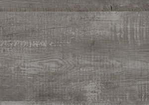 English Elm Contemporary Rustic V-pattern Queen Panel Bed Tall Headboard Engineered Wood Grain Gray B011P250482