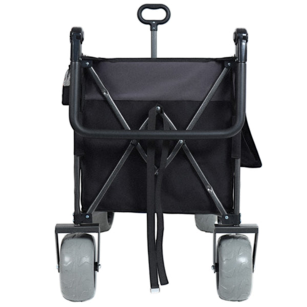 English Elm Multi-functional All-terrain Folding Wagon with Balloon Tires and 300l Outdoor Capacity W2932P317114