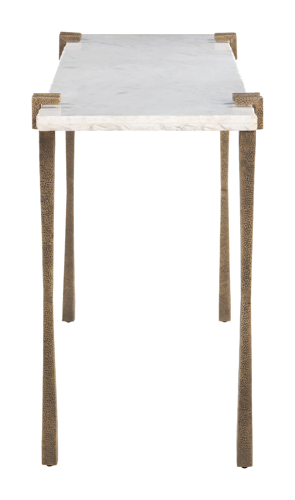 Zuo Modern Rench Console Table - Elegant White Marble & Iron Design For Modern Living Spaces & Entryways White Natural Marble,Iron 110593-zuo-modern