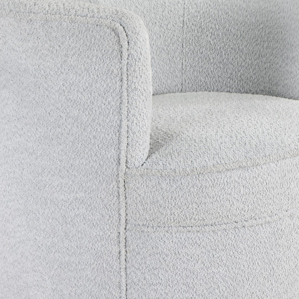 OSP Home Furnishings Cleo Swivel Chair Fog Fog
