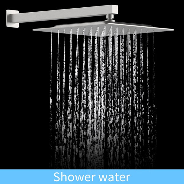 English Elm Shower System Wall-Mounted Combo With 10" Rainfall Head & Handheld Wand - Brushed Nickel Finish T3177P269098-GIGA