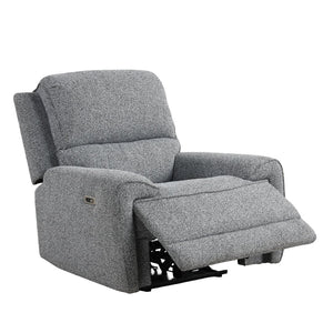 English Elm Contemporary Sandbach Manual Glider Recliner with Padded Track Arms, Smooth Motion, Soft Neutral Fabric Upholstery Gray 31 L x 42 W x 27 H B2741P387662