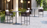 Palm Paradise Barstool Gray 704028 Zuo Modern