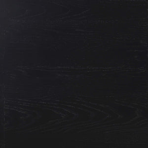 English Elm Houston Oak Top Black Double Pedestal Dining Table with Fluted Legs, Metal Braces & Transitional Charm B062S01220