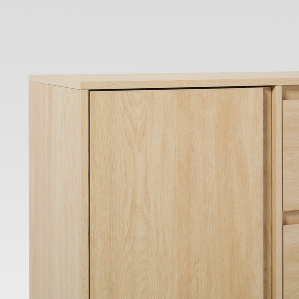 63" Minimalist Scandi Sideboard Coastal Oak MAJD5DCO Walker Edison