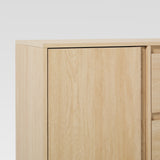 63" Minimalist Scandi Sideboard Coastal Oak MAJD5DCO Walker Edison