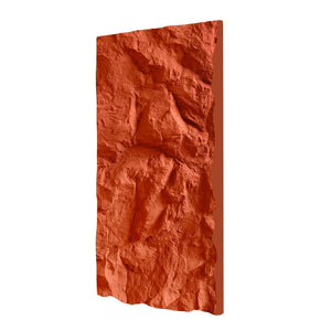 English Elm 3d Faux Rock Stone Polyurethane Wall Panels Lightweight Waterproof Interior Accent Set Crimson Red W347P464231
