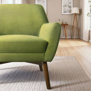 English Elm Mina Italian Inspired Vegan Leather Swivel Barrel Lounge Chair for Modern Living B183P423288