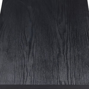 English Elm Walnut 2-Drawer TV Stand 67" with Shelf & Open Compartments, Metal Black Frame, Durable Powder Coat B062P215423