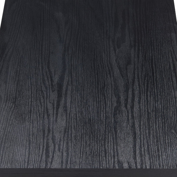 English Elm Walnut 2-Drawer TV Stand 67" with Shelf & Open Compartments, Metal Black Frame, Durable Powder Coat B062P215423