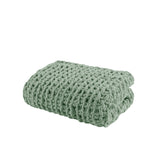 Madison Park Chenille Chunky Knit Casual Throw MP50-8239 Sage Green