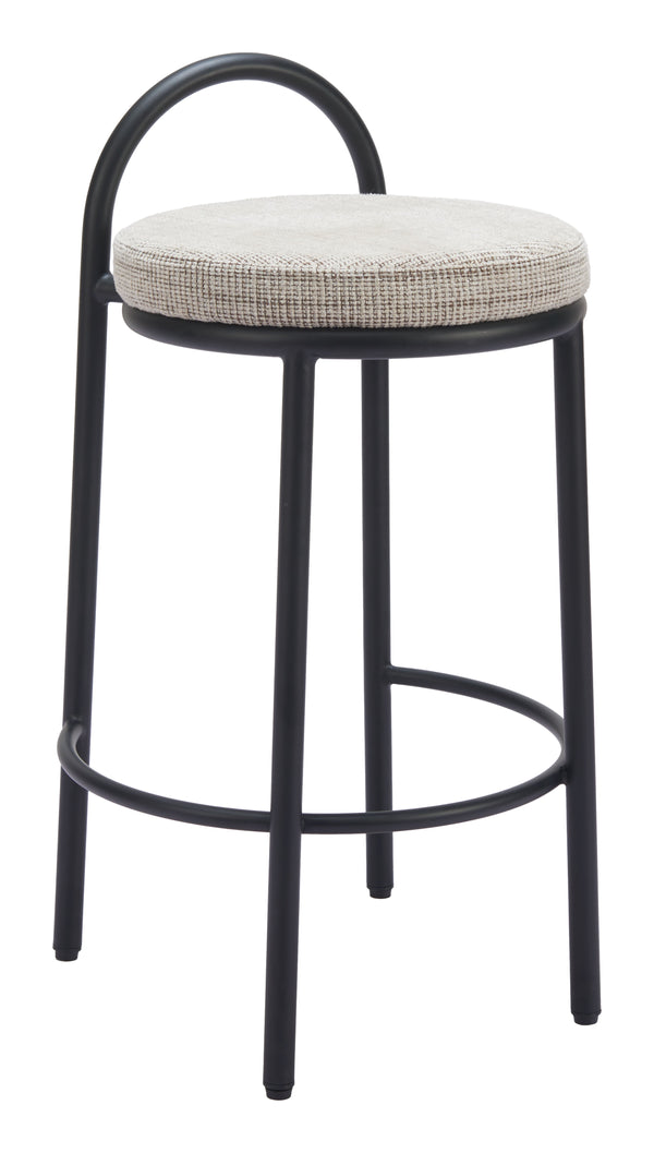 Sisal Counter Stool - Set of 2 Beige Tweed 110096 Zuo Modern