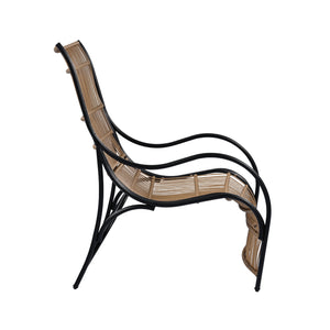 English Elm Christopher Knight Home® - 3 Piece Wicker Patio Set with Cloud-Like Cushions, Acacia Top Table, Rust-Resistant Steel Frame Beige,Black+Natural N780P209442N