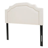 Christopher Knight Home® - Noble House - Bellagio Ivory Fabric Queen/ Full Headboard