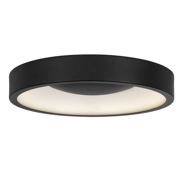 English Elm 14 Inch Aluminum Flush Mount Led Ceiling Light Dimmable for Kitchens and Hallways Black B370P421874