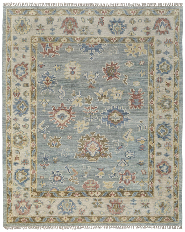 Feizy Rugs Fillmore Hand-knotted Wool Rug - Artisan-crafted Floral Design With Rich Colors For Timeless Style Blue,Ivory,Yellow Wool Fil69cjfbluivye10