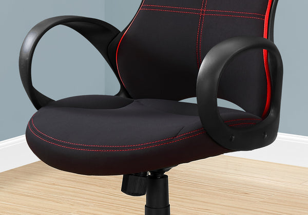 English Elm Office Gaming Chair with Ergonomic High-Back, Thick Padded Seat, Tilt Lock, 360° Swivel Mobility Black 32 L x 11 W x 26 H B2710P219665