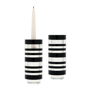 Tuxedo Candleholder - Set of 2 Medium Black 980001/S2 Elk Home